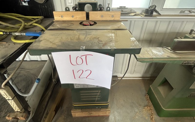 Lot 122- Toupie sur table en fonte Craftex ( a Magog )