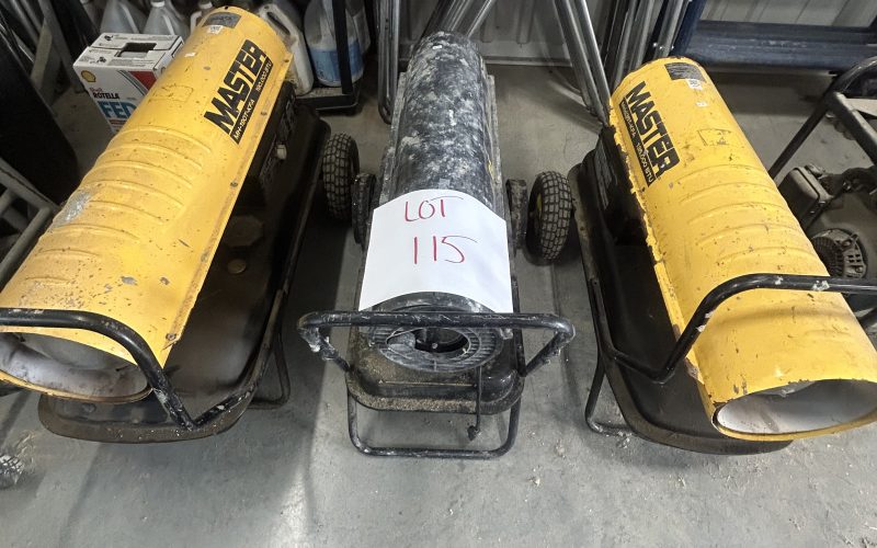 Lot 115- (3) cochon au diesel , 125000 Btu, 135000 Btu , 190000 Btu ( a Magog )