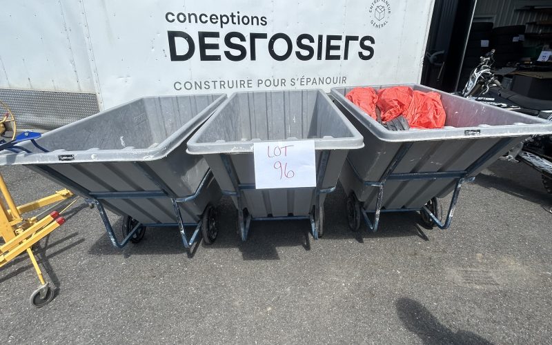 Lot 96 – (3) Chariots de démolition sur roue ( a Magog )
