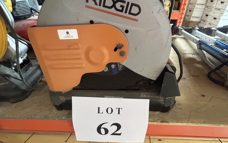 Lot 62- Scie a fer Rigid électrique ( a magog )