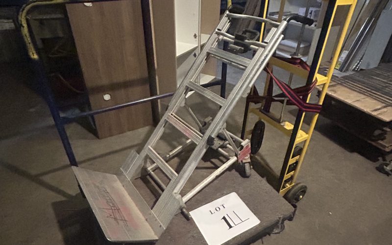 1LL- Diable en aluminium , diable a frigidaire , chariot
