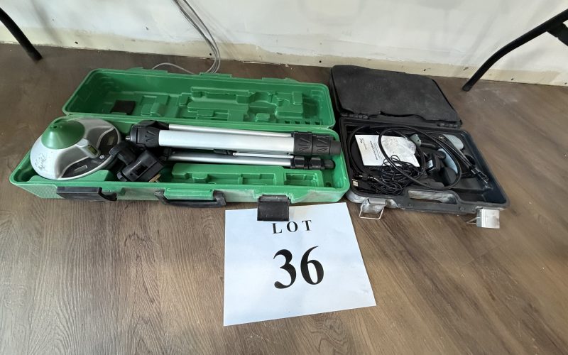 Lot 36- Caméra d&rsquo;inspection , niveau a trépied